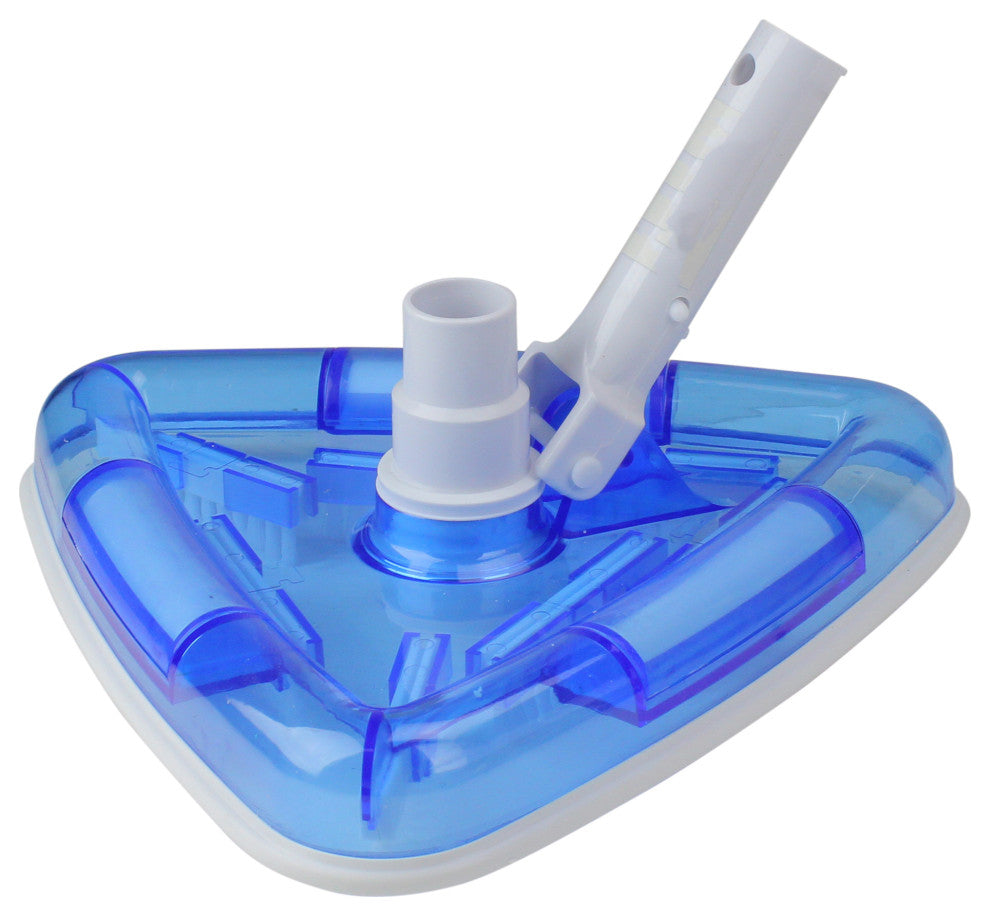 11" Triangular Blue Weighted Vinyl Liner Pool Vacuum Head