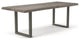Brooks Dining Table, Sandblasted Gray, Pewter, 40"x116", U-Base