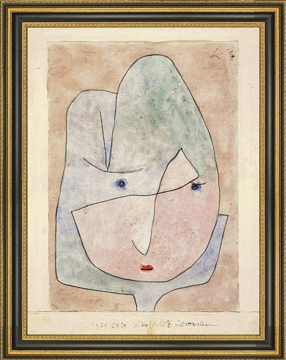 Paul Klee This Flower Wishes to Fade - 18" x 24" Framed Premium Canvas Print