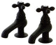 Kingston Brass Basin Faucet With Metal Cross Handle, Oil Rubbed Bronze