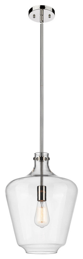 Innovations 493-1S-PN-G502-12-LED Norwalk 1 Light Mini Pendant, Polished Nickel