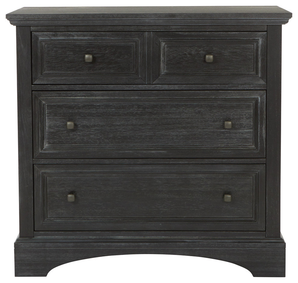 Farmhouse Basics 3-Drawer Chest, Rustic Black