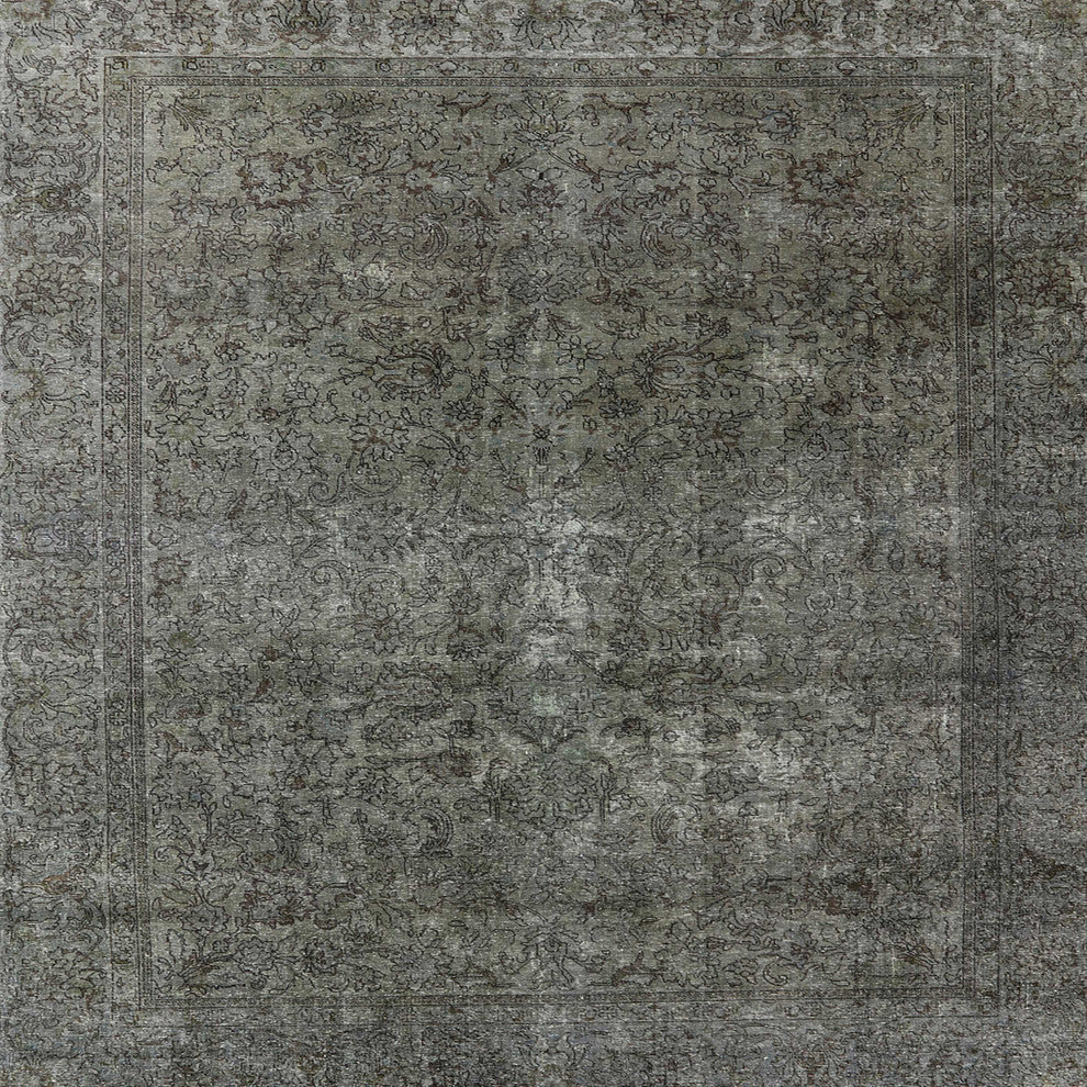 Ahgly Company Indoor Square Mid-Century Modern Area Rugs, 7' Square