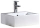 Fine Fixtures Square Vessel Sink Vitreous China With Overflow