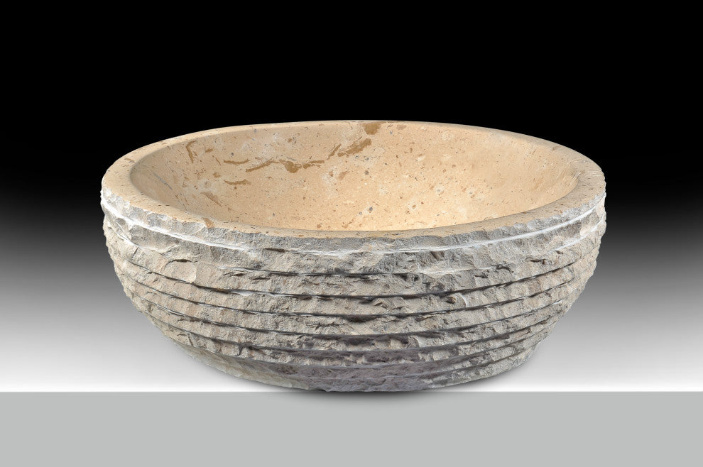 ANZZI Solon Series Exotic Stone Bathroom Vessel Sink