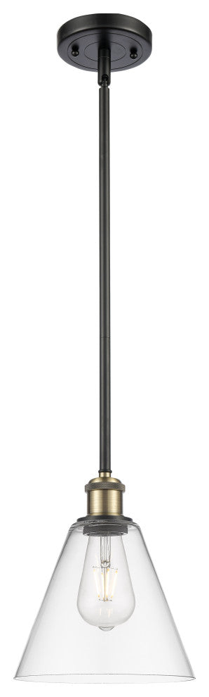 Innovations 516-1S-BAB-GBC-82-LED 1-Light Mini Pendant, Black Antique Brass