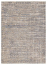 Pinon Striped Silver/ Taupe Area Rug 9'X12'
