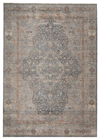 Weave & Wander Gilford Rust/Blue 4'x5'3" Power Loomed Area Rug