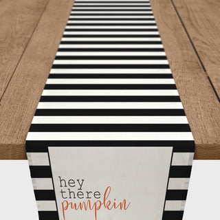 Hey There Pumpkin Stripes Table Runner