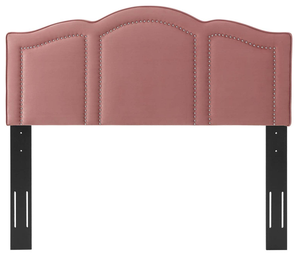 Headboard, King Size, Velvet, Pink, Modern Contemporary, Bedroom Master Suite