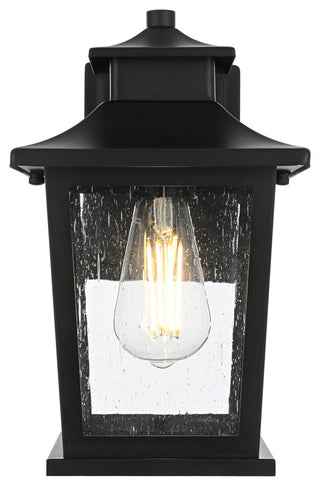 Home Living 7" Outdoor Wall Sconce, Black