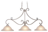 Monrovia 3-Light Island Brushed Nickel