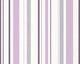 Happy Hour, Modern Fresh Trendy Bloom Lines Retro White, Violet Wallpaper Roll