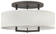 Hinkley Hampton Large Semi-Flush Mount, Buckeye Bronze