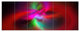 Red Spiral Kaleidoscope, Abstract Wall Art Canvas, 70"x28", 6 Panels