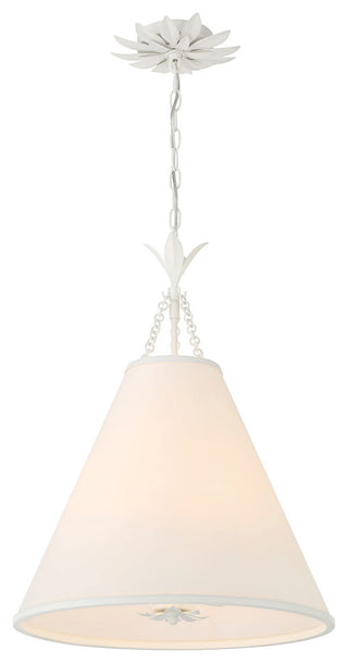 Crystorama Lighting Group 564 Broche 4 Light 18"W Pendant - Antique Silver