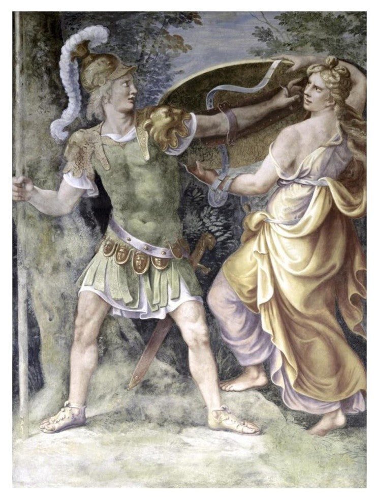"Thetis Arming Achilles" Digital Paper Print by Giulio Romano, 24"x32"