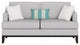 Visions II Double Knot Pillow, Aqua, 12"x20"