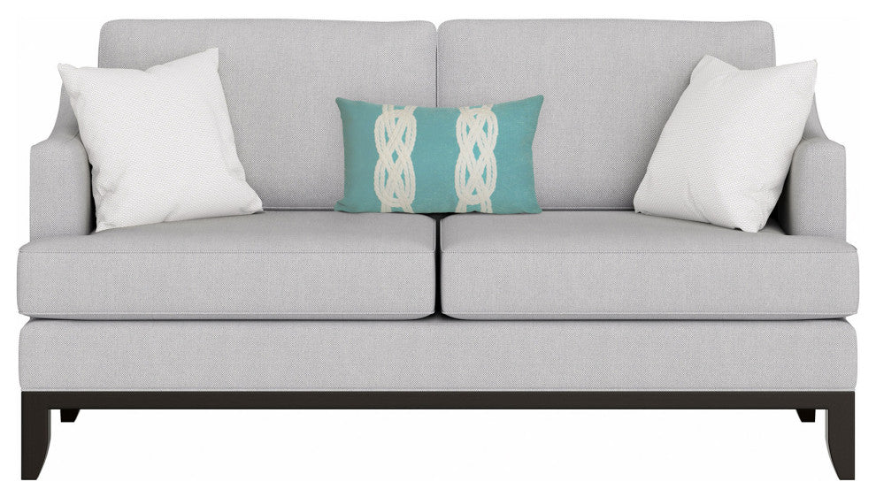 Visions II Double Knot Pillow, Aqua, 12"x20"