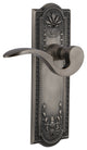 Meadows Plate With Manor Lever, Antique Pewter, Double Dummy, Non-Handed