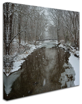 'Winter Bridge' Canvas Art by Kurt Shaffer