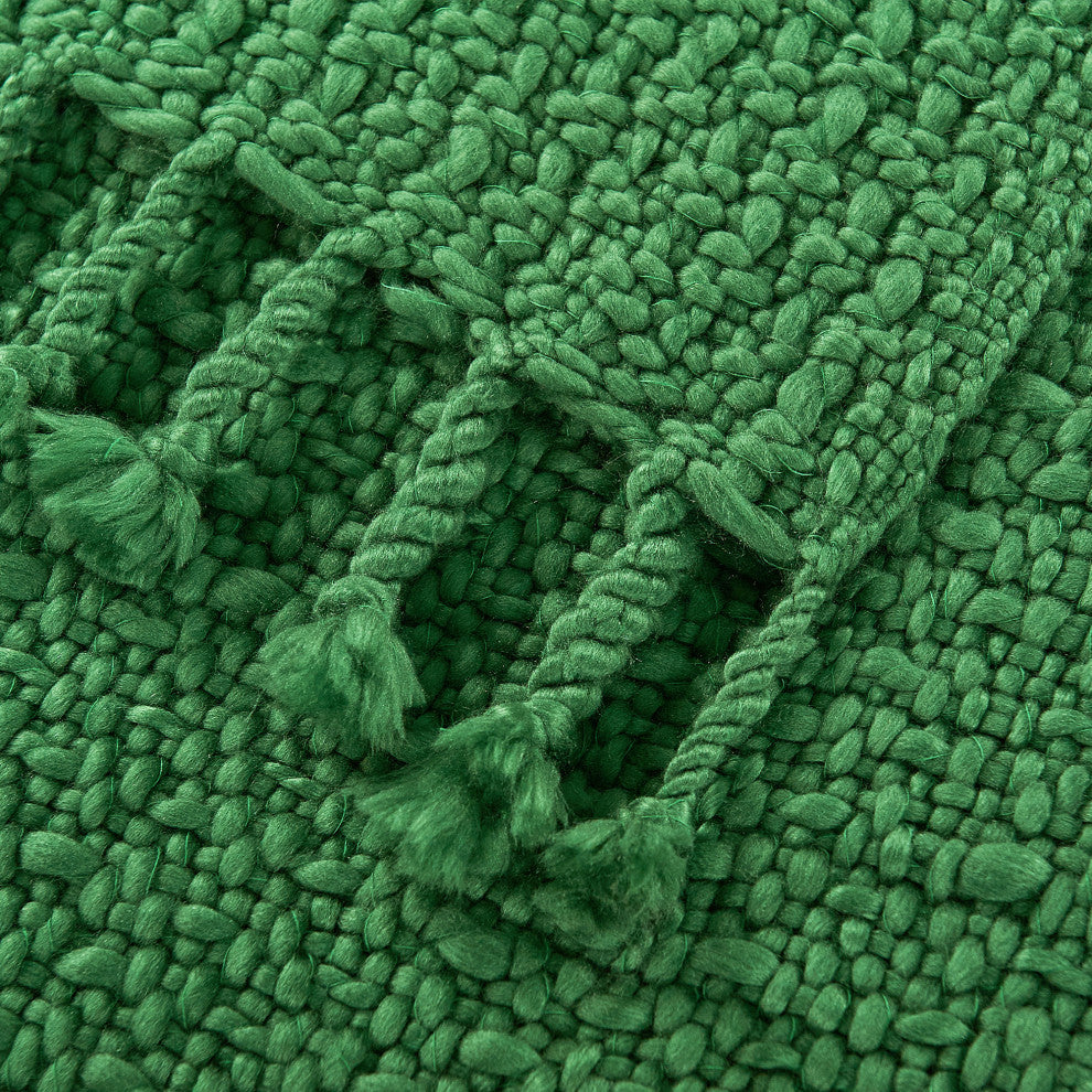 Basket Weave Knit Throw Blanket