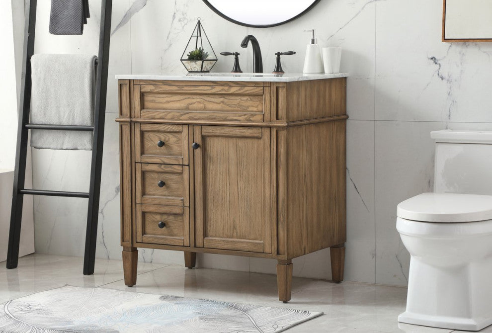 Elegant VF12532DW 32" Single Bathroom Vanity, Driftwood
