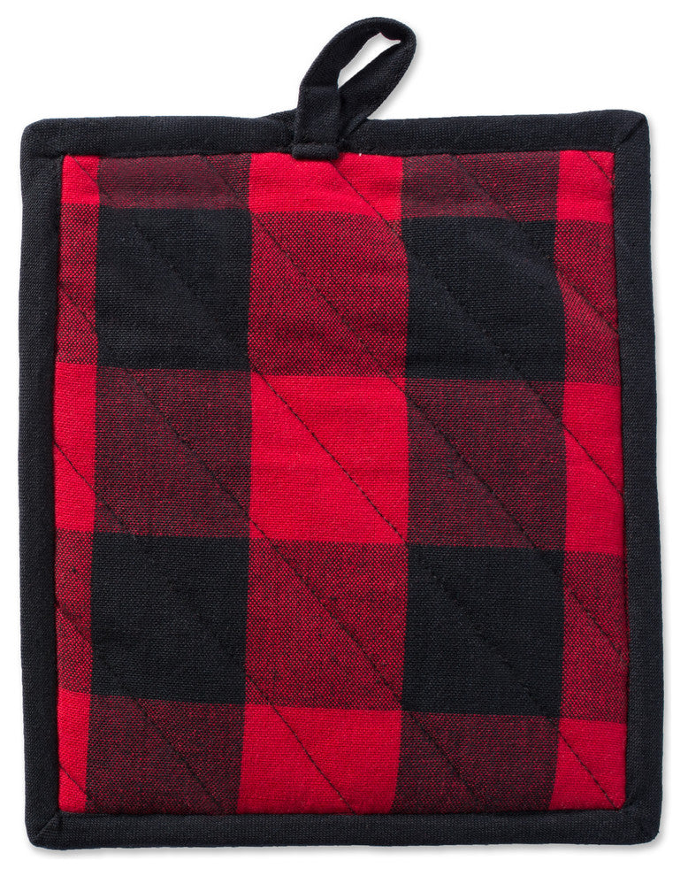 DII Red Buffalo Check Pot Holder, Set of 2