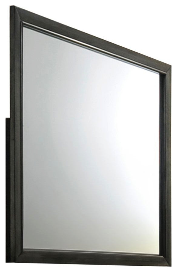 Acme Caren Rectangle Dresser Mirror, Charcoal Frame