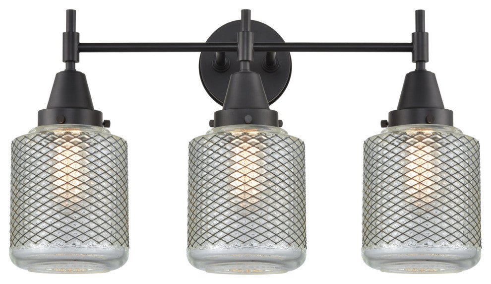 INNOVATIONS LIGHTING 447-3W-BK-G262-LED Caden 3 Light 26 inch Bath Vanity Light