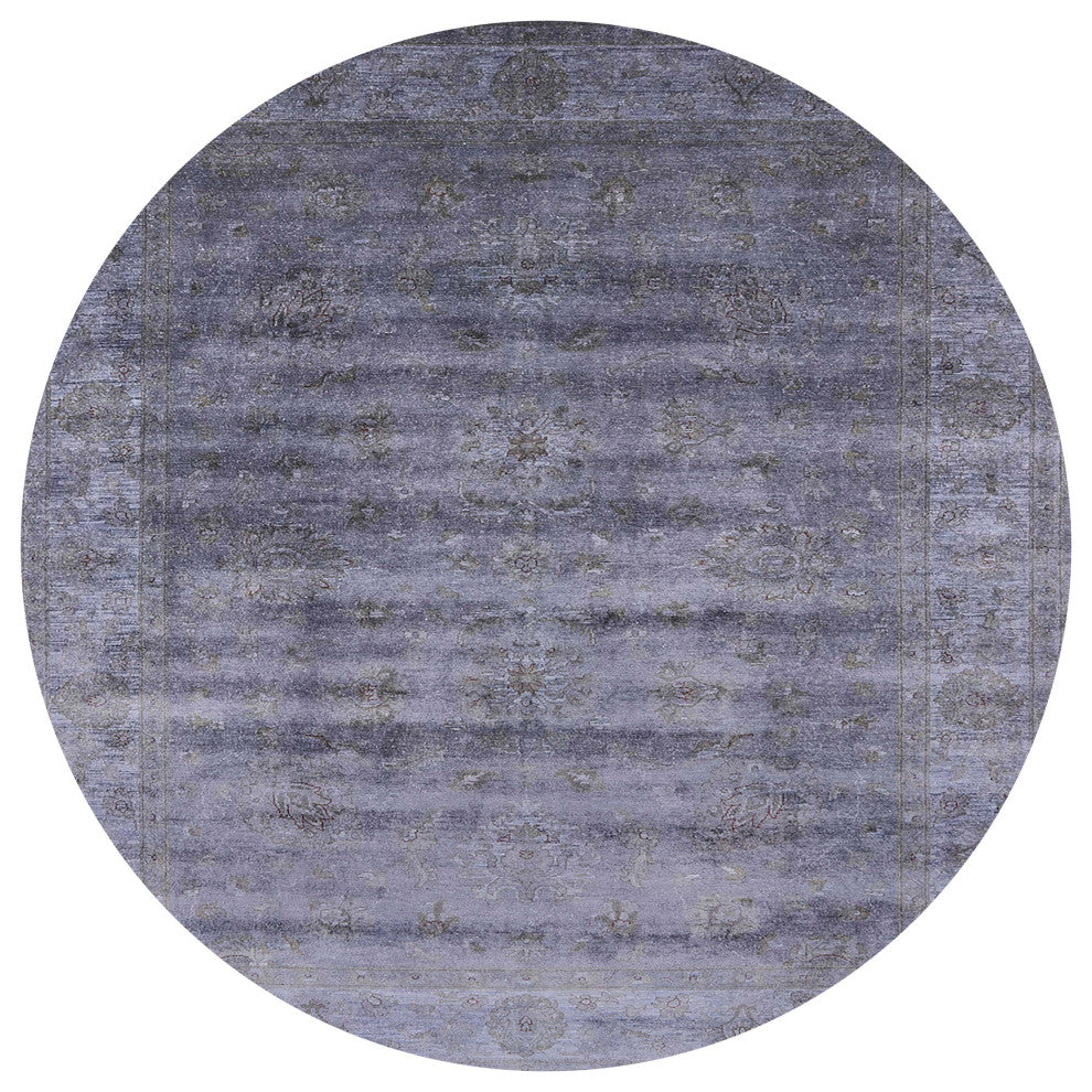 Ahgly Company Indoor Round Mid-Century Modern Area Rugs, 7' Round