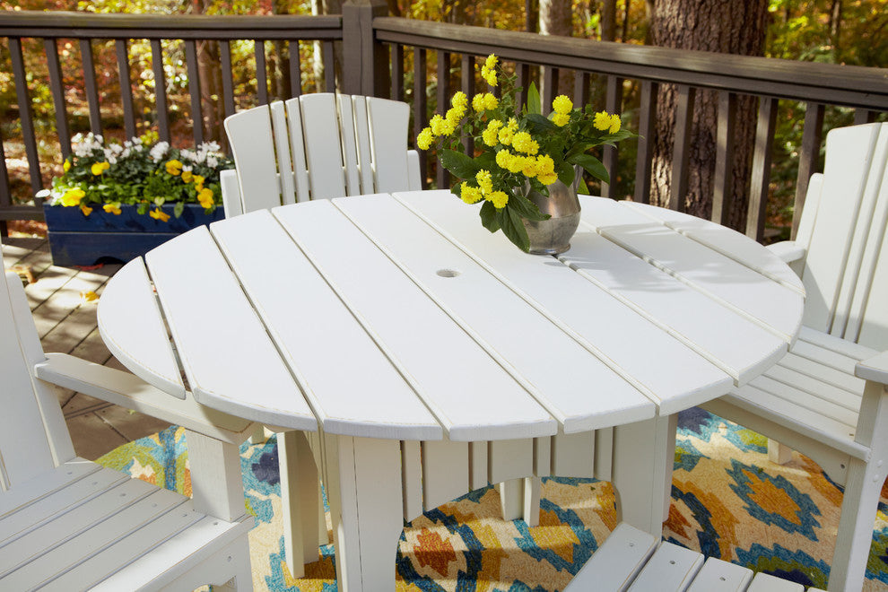Carolina Preserves 48" Round Dining Table, Golden Mustard Wash