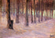 Egon Schiele Forest With Sunlit Clearing in the Background Wall Decal