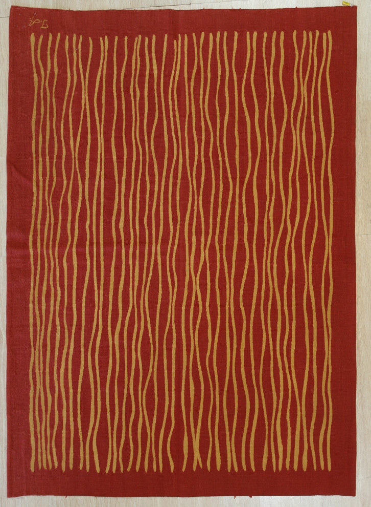 Red Contemporary Modern Modern Flat Weave Area Rug