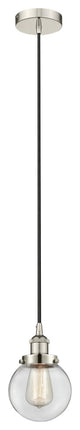 Innovations 616-1PH-PN-G202-6 1-Light Mini Pendant, Polished Nickel