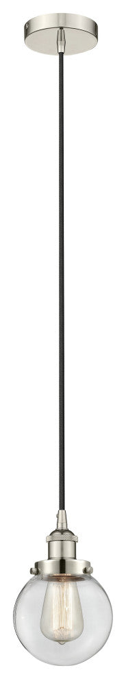 Innovations 616-1PH-PN-G202-6 1-Light Mini Pendant, Polished Nickel