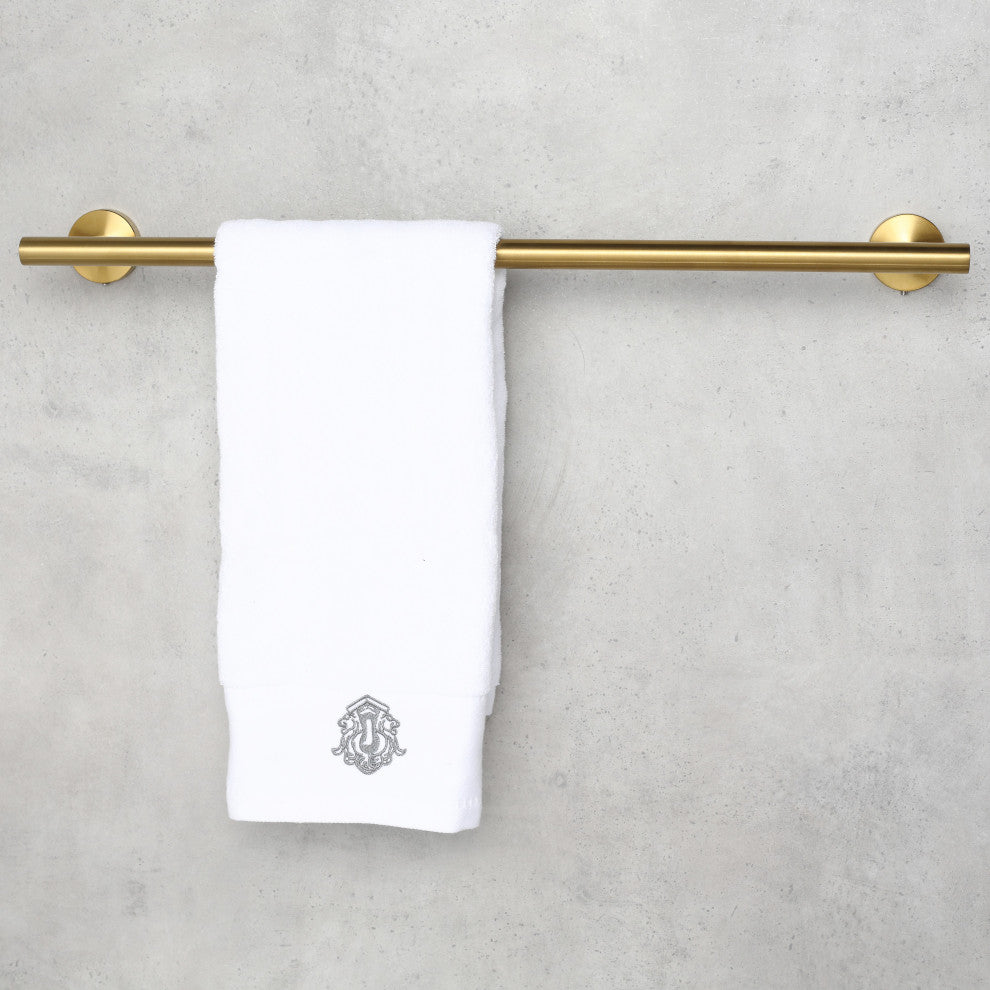 Elizabeth 24 in. Wall Mounted Towel Bar in Brass Gold