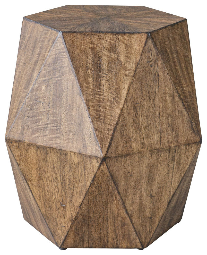 Uttermost Volker Honey Geometric Accent Table
