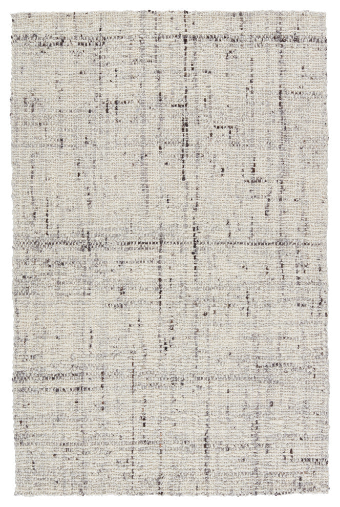 Jaipur Living Season Handmade Solid Area Rug, Ivory/Gray, 8'x10'
