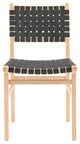Marco PU Dining Side Chair in Black (Set of 2)