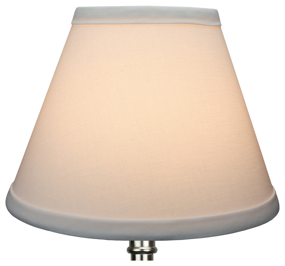 Fenchel Shades, 4"x8"x6" Bulb Clip Attachment Empire Lamp Shade, Linen