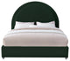 Milo Velvet Upholstered Bed, Green, Full