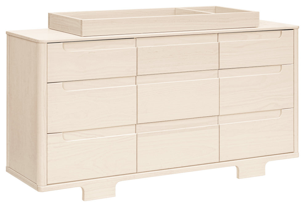 Yuzu 9-Drawer Assembled Dresser, Washed Natural