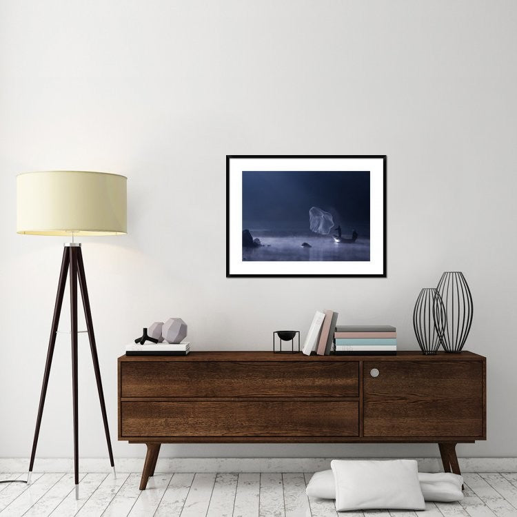 "Capture The  Light" Framed Digital Print by Nunu Rizani, 38"x29"