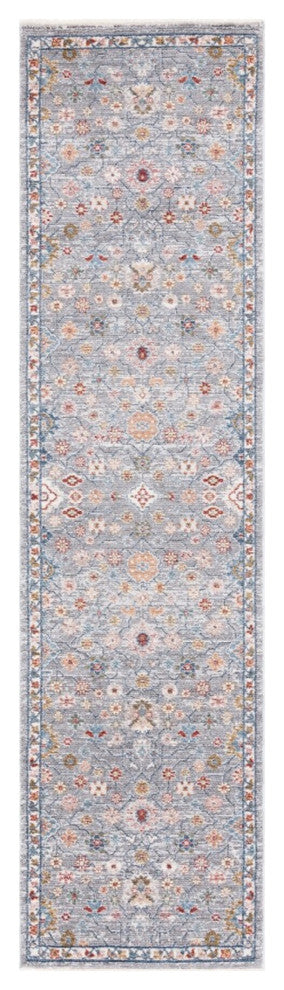 Safavieh Lauren Ralph Lauren Collection LRL1402 Rug, Grey/ Blue/Rust, 2'6"x4'