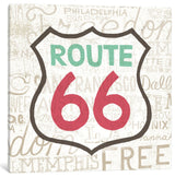 "Road Trip Route 66" by Oliver Towne, 18x18x1.5