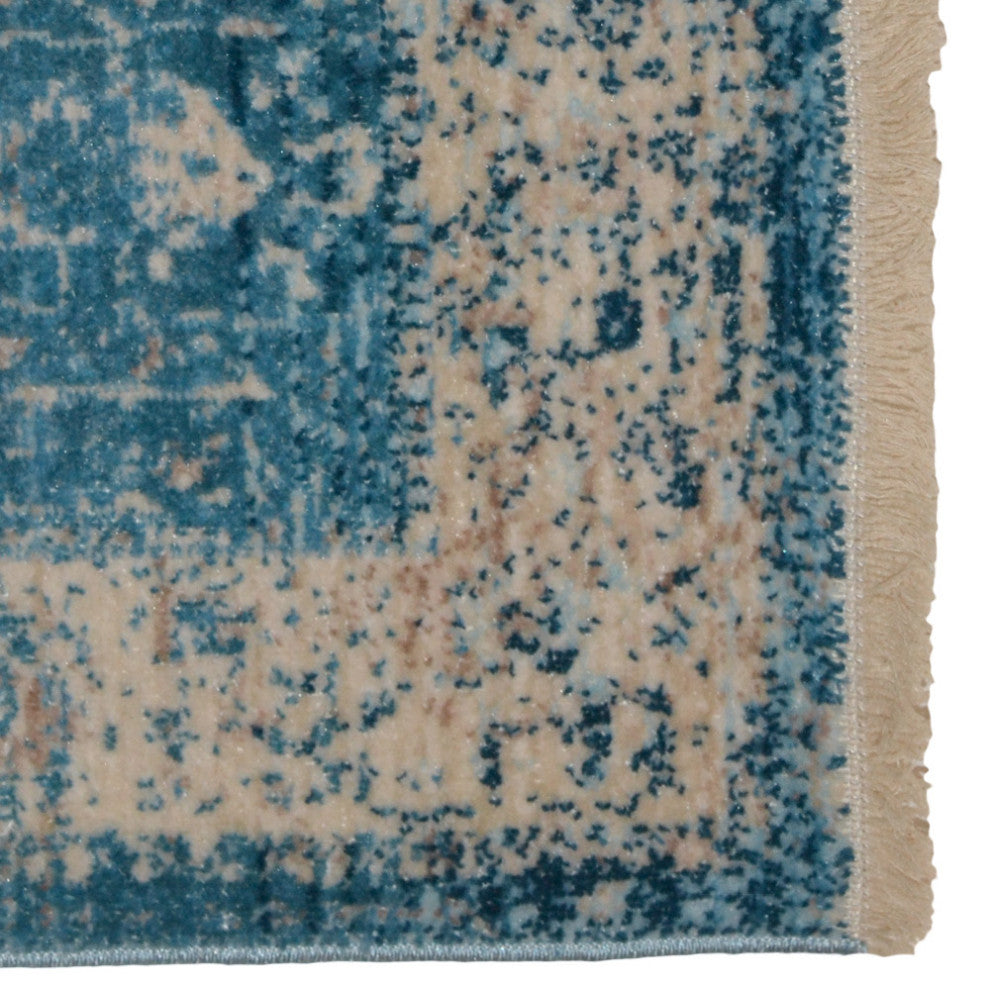 Machine Made Polyester Durable Indoor Outdoor Washable Oriental Pattern Footmat
