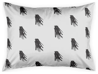 Black and White Tassel Print Standard Pillow Sham