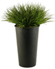 Wild Grass in Tall Round Metal Planter