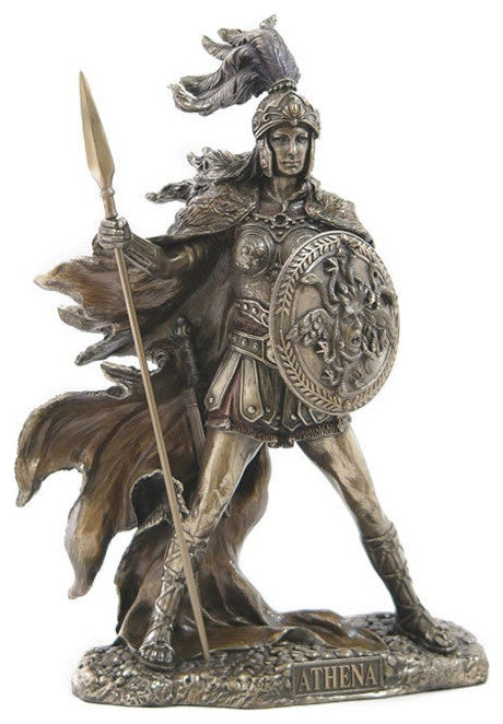 Athena Greek Goddess of Wisdom and War Sculpture